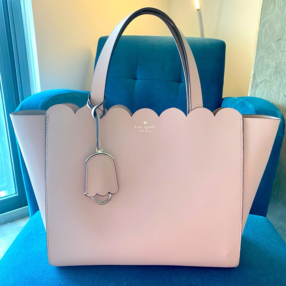 Kate Spade Petal Pink Scallop Crossbody Tote bag
